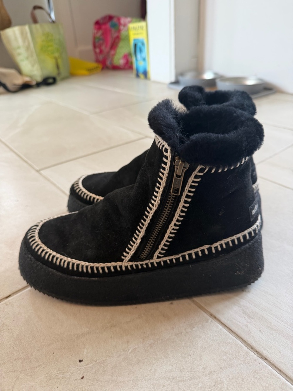 Laidback London Moccasin Booties Size 38